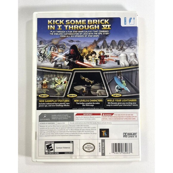 Lego Star Wars: The Complete Saga Nintendo Wii 2007 Complete with Manual Tested - Picture 2 of 9